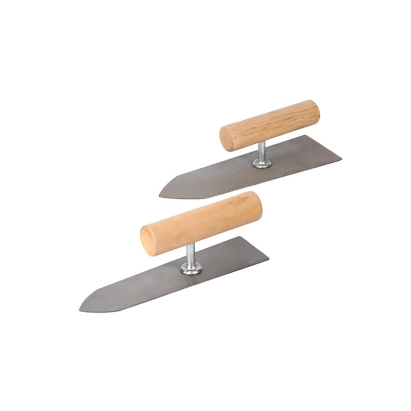 2035-Masonry Trowel With Wooden Leather Handle