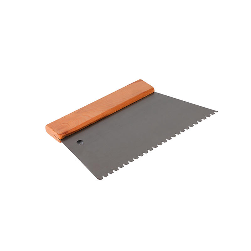 3304-Toothed trapezoid steel spatula
